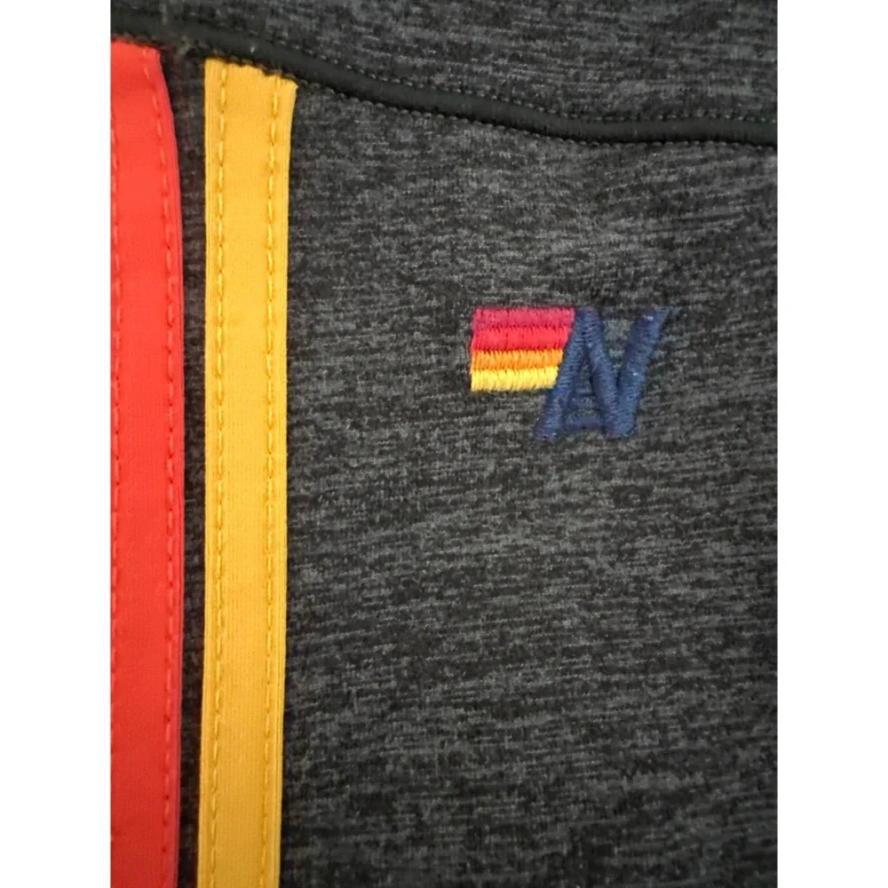 AVIATOR NATION Full Length Hi-Rise 5 Stripe Leggings Charcoal | XS - Picture 6 of 13